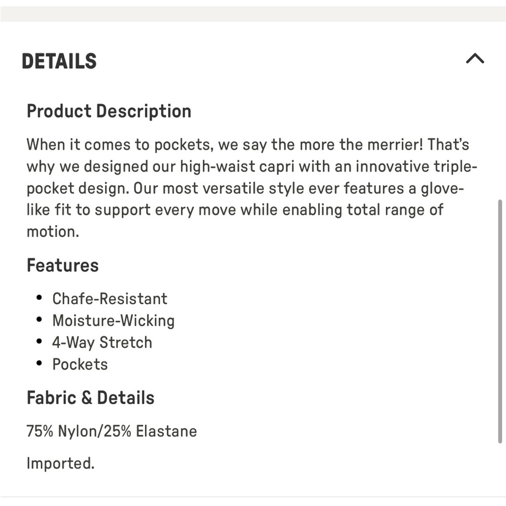 Fabletics capris Size XS - Picture 4 of 4